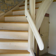 Viertelgewendete Treppe